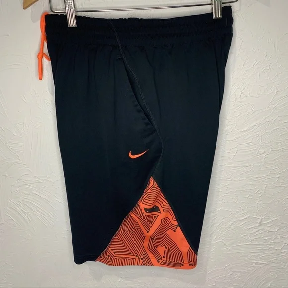 Nike Dri-Fit Lebron James Basketball Shorts Orange / Black Sz Medium - Picture 3 of 7